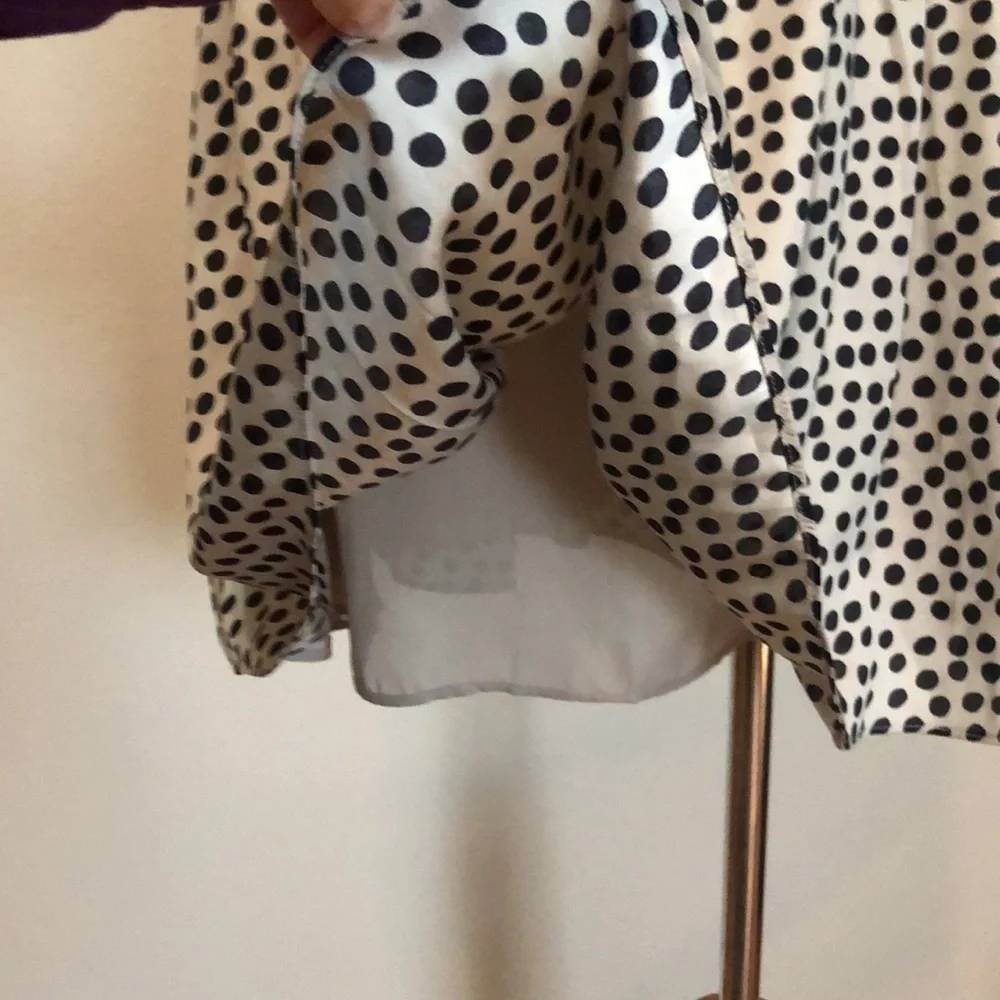 BCBGENERATION Black &‎ Cream Polka Dot Polyester Mini Dress Size 6 Feminine